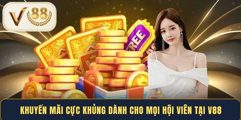 Khuyến mãi cực khủng dành cho mọi hội viên tại V88